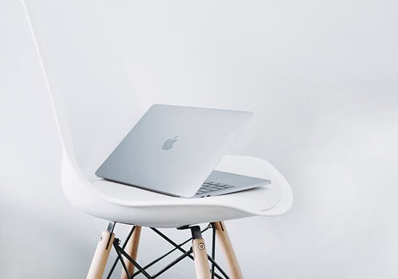 Macbook on Chair