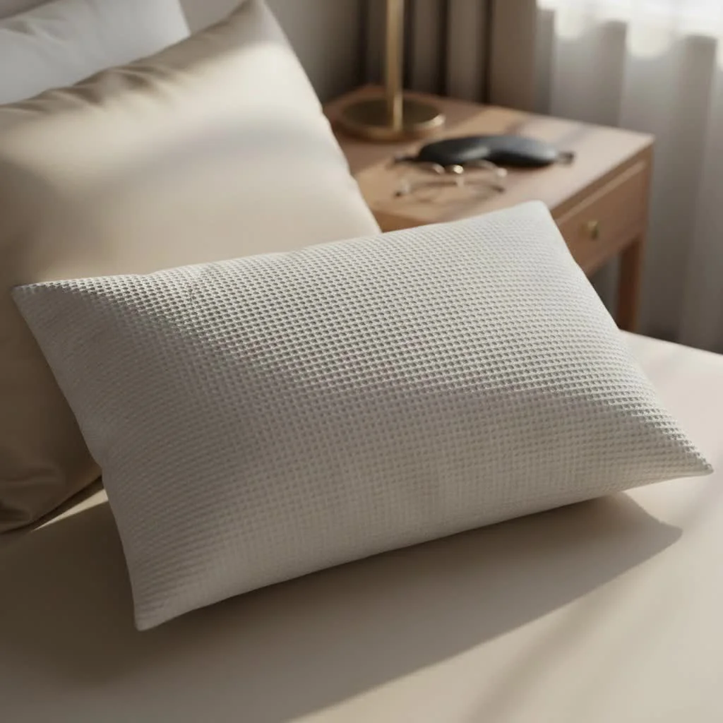 Person sleeping soundly on a firm foam pillow