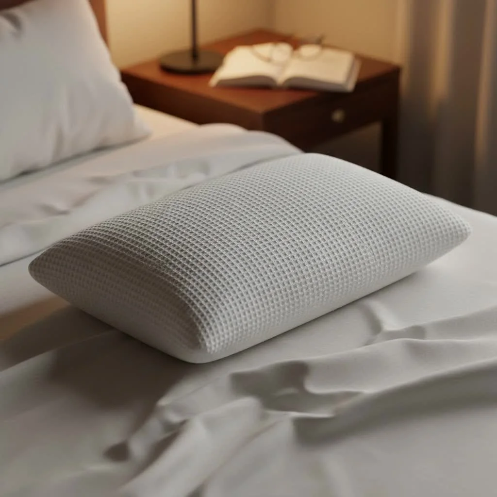 Gel memory foam pillow for cooler sleep
