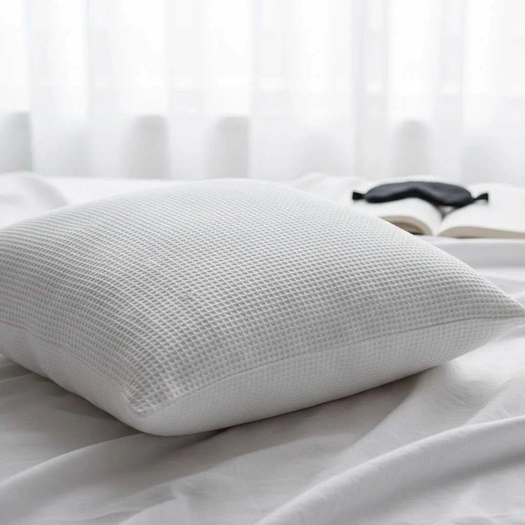 Memory foam pillow for neck pain relief