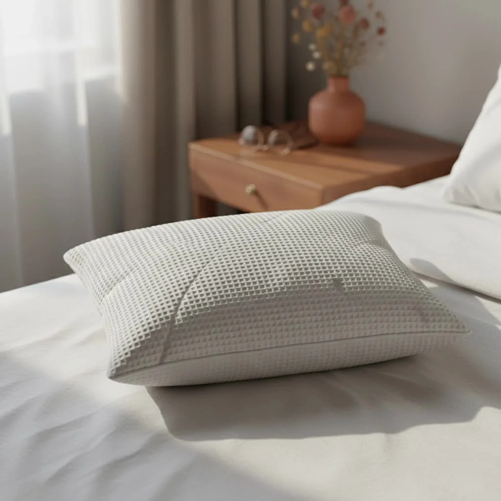 Adjustable shredded memory foam pillow for better sleep